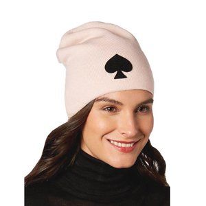 Kate Spade Logo Beanie Hat in Rose Dew